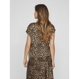 VILA VILA dame top VIELLETTE Top Caramel Café LEO