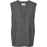 Vero Moda VERO MODA dame vest VMOKAVA Vest Dark grey melange