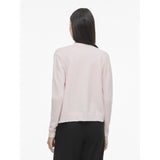 VILA VILA DAME CARDIGAN VIRIL SHORT L/S KNIT CARDIGAN-NOOS Cardigan Cherry Blossom LIGHT MELANGE