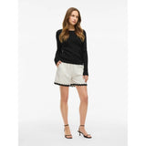 VILA VILA DAME SHORTS VIMANDA Restudsalg Birch Black Beauty