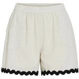 VILA VILA DAME SHORTS VIMANDA Restudsalg Birch Black Beauty
