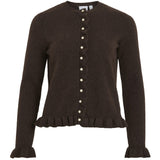 VILA VILA Dame Cardigan VIJacia Knit Coffee Bean Melange
