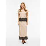 VILA VILA Dame Nederdel VIEllette Skirt Cement BLACK LACE