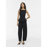 VILA VILA dame bukser VIMASTRIBA Pant Black Beauty PINSTRIPE