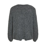 VILA VILA dame cardigan VIBOWS Restudsalg Medium grey melange
