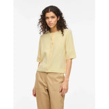 VILA VILA dame cardigan VILIGA Cardigan Pastel Yellow MELANGE