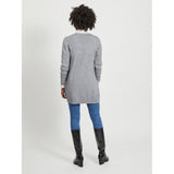 VILA VILA dame cardigan VIRIL Cardigan Medium grey melange