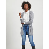 VILA VILA dame cardigan VIRIL Cardigan Medium grey melange