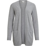VILA VILA dame cardigan VIRIL Cardigan Medium grey melange