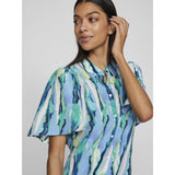 VILA VILA dame kjole VIJONA Restudsalg Cloud Dancer BLURRY GRAPHIC