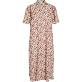 VILA VILA dame kjole VIJONA Restudsalg Cloud Dancer RED FLOWERS