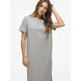 VILA VILA dame kjole VINORA Dress Light Grey Melange