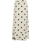 VILA VILA dame nederdel VICLAIRE Skirt Birch BLACK DOTS
