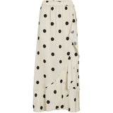 VILA VILA dame nederdel VICLAIRE Skirt Birch BLACK DOTS