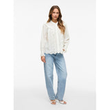 VILA VILA dame skjorte VIANGLASSI Shirt Snow white