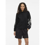 VILA VILA dame skjorte VIVESTA Restudsalg Black Beauty Detail Snow white