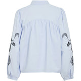 VILA VILA dame skjorte VIVESTA Restudsalg Kentucky Blue Detail Black beauty