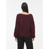 VILA VILA dame strik VIMARLEY Knit PORT ROYALE MELANGE