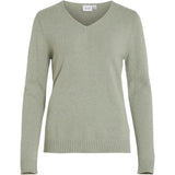 VILA VILA dame strik VIRIL Restudsalg Oil Green MELANGE