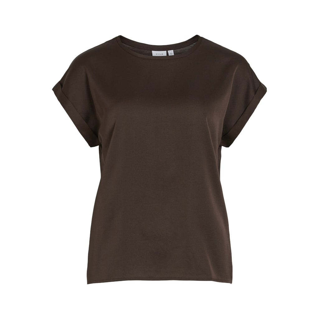 VILA dam top VIKAYLE - Rose Smoke