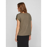 VILA VILA dame top VIELLETTE Top Dusty Olive