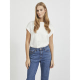 VILA VILA dame top VIELLETTE Top Snow white