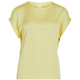 VILA VILA dame top VIELLETTE Top pale banana