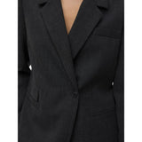 Vero Moda Vero Moda Dame Blazer VMBESTIE Restudsalg Dark grey melange