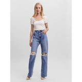 Vero Moda Vero Moda dame jeans VMKITHY Restudsalg Medium blue denim