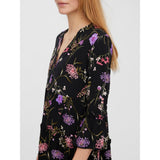 Vero Moda Vero Moda dame kjole VMEASY Dress Black Aop Mille
