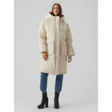 Vero Moda Vero Moda dame oversize jakke VMELANOR Restudsalg Oatmeal