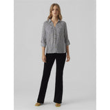 Vero Moda Vero Moda dame skjorte VMBUMPY Restudsalg Snow White India ink