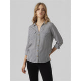Vero Moda Vero Moda dame skjorte VMBUMPY Restudsalg Snow White India ink