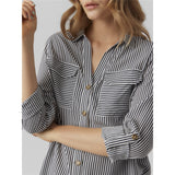 Vero Moda Vero Moda dame skjorte VMBUMPY Restudsalg Snow White India ink