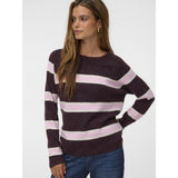 Vero Moda Vero Moda dame strik VMDOFFY Knit Windsor Wine W. BIRCH AND PRISM PINK