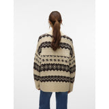 Vero Moda Vero moda dame strik trøje VMAMPLE Knit Birch chocolate torte