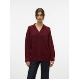 Vero Moda Vero moda dame strik trøje VMBANG Knit Syrah