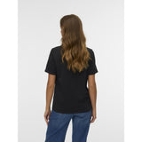 Vero Moda Vero moda dame t-shirt VMPAULINA Restudsalg Black