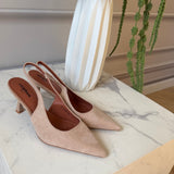 SHOES Vibeke dame stiletter P-1523 Shoes Khaki