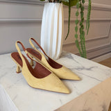 SHOES Vibeke dame stiletter P-1523 Shoes Yellow