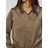 VILA Vila dame skjorte VIJETRA Shirt Dusty Olive