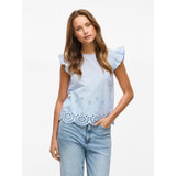 VILA Vila dame top VIHORTENSA Top Kentucky blue