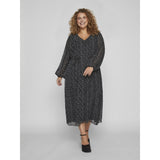 VILA Vila kjole curve dame VIDALIANA Dress Black