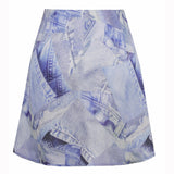 Rosemunde Barbara Kristoffersen nederdel BK127 Restudsalg denim print