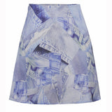 Rosemunde Barbara Kristoffersen nederdel BK127 Restudsalg denim print