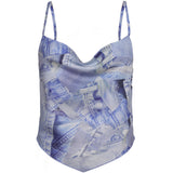Rosemunde Barbara Kristoffersen top BK129 Restudsalg denim print