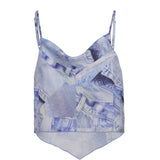 Rosemunde Barbara Kristoffersen top BK129 Restudsalg denim print