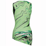 Rosemunde Barbara Kristoffersen top BK136 Restudsalg green animal print
