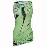 Rosemunde Barbara Kristoffersen top BK136 Restudsalg green animal print