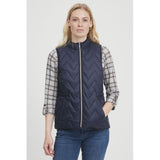 Fransa Fransa dame vest FRBAPADDING 3 Restudsalg Dark Peacoat
